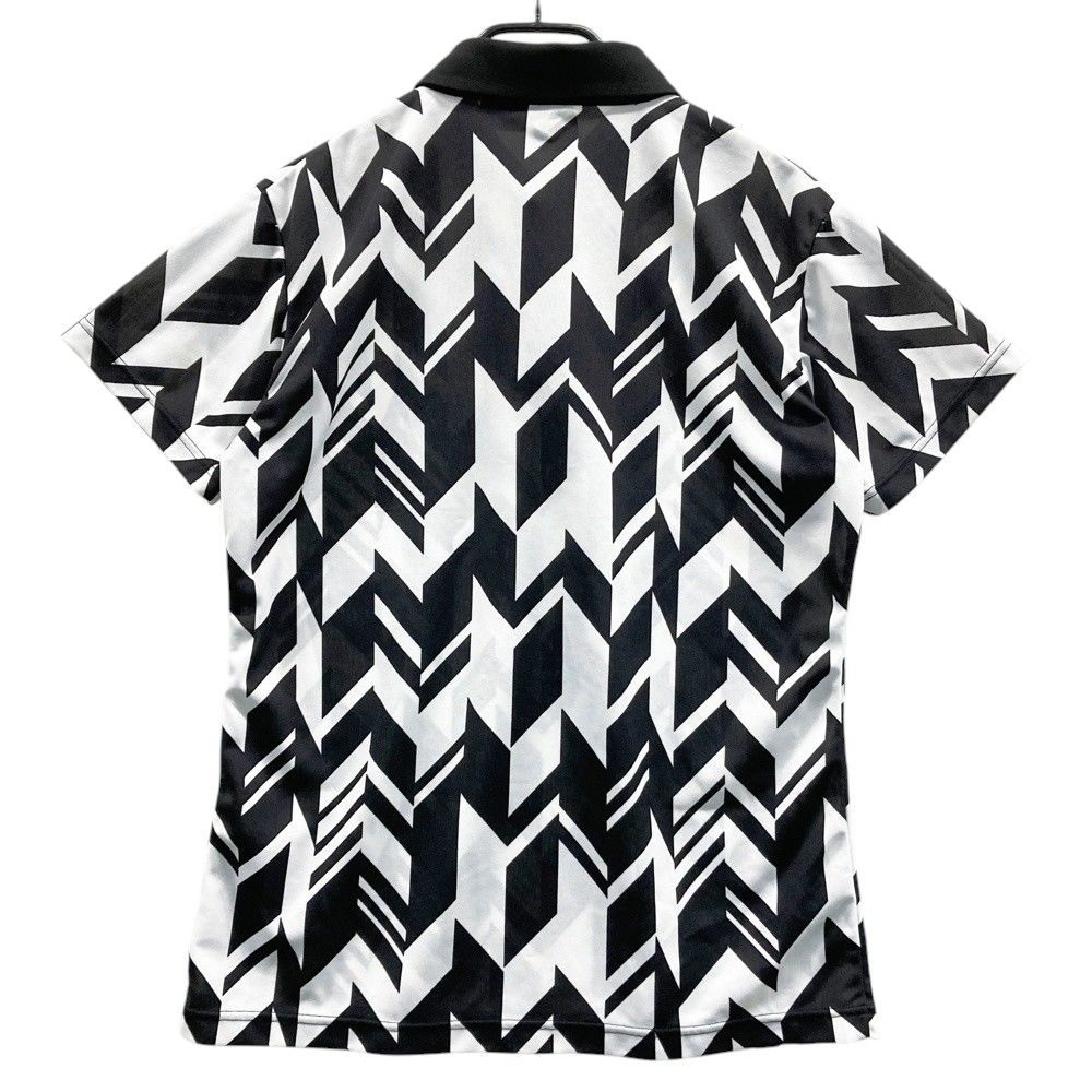 サイズ O DESCENTE GOLF デサントゴルフ 半袖ポロシャツ 総柄 ブラック系 240101534928 ゴルフウェア メンズ ストスト