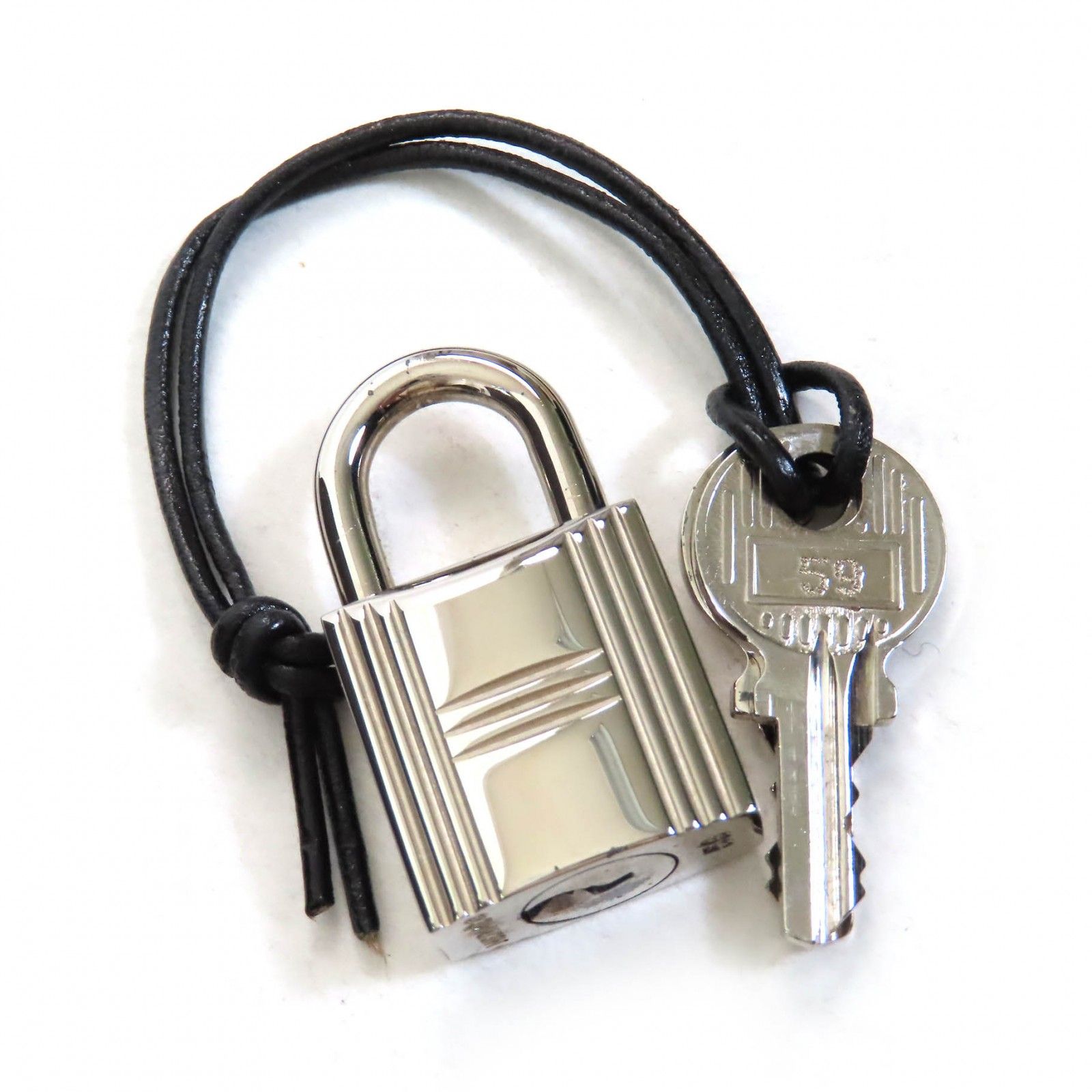 極美品△HERMES エルメス エールライン MM シルバー金具 カデナ