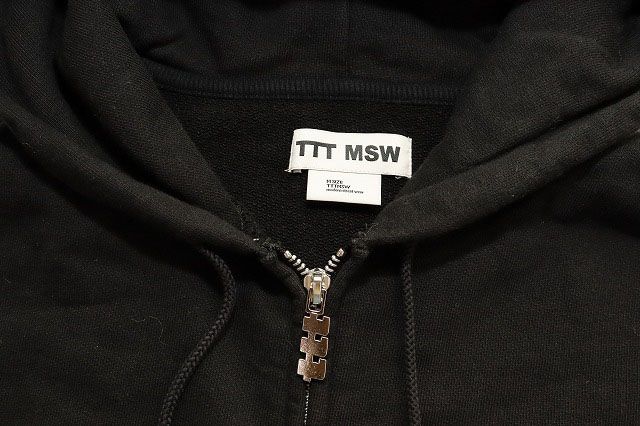 c*e様 TTT MSW 25SS LOGO ZIPUP HOODIE BLAC TTT MSW 25SS LOGO ZIPUP HOODIE BLACK