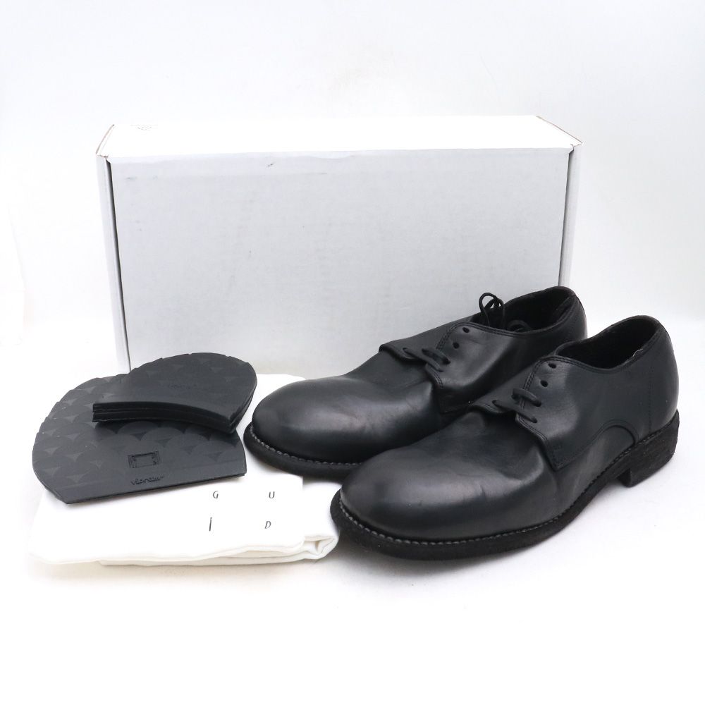 メンズGUIDI 短靴 黒 44 美品 - 靴