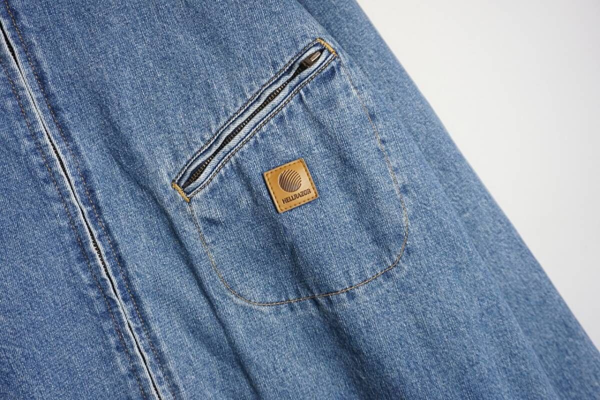 美品 21AW HELLRAZOR ヘルレイザー DENIM TRUCKER JACKET WASH INDIGO