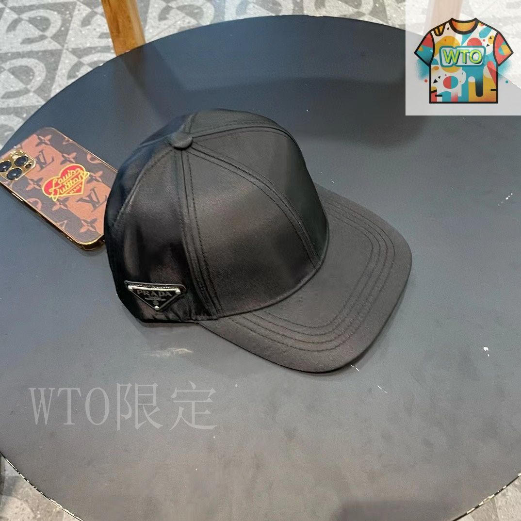 今日WTO】Prada クラシック三角ロゴベースボールキャップ-BT68