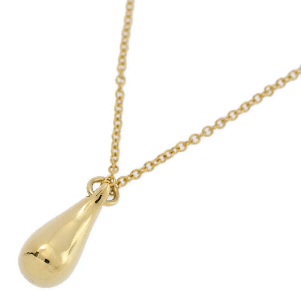 TIFFANY＆Co. ティファニー ティアドロップ ネックレス ペンダント|K18YG|750-4g|イエローゴールド|プレゼント|記念日 S メンズ レディース 557877
