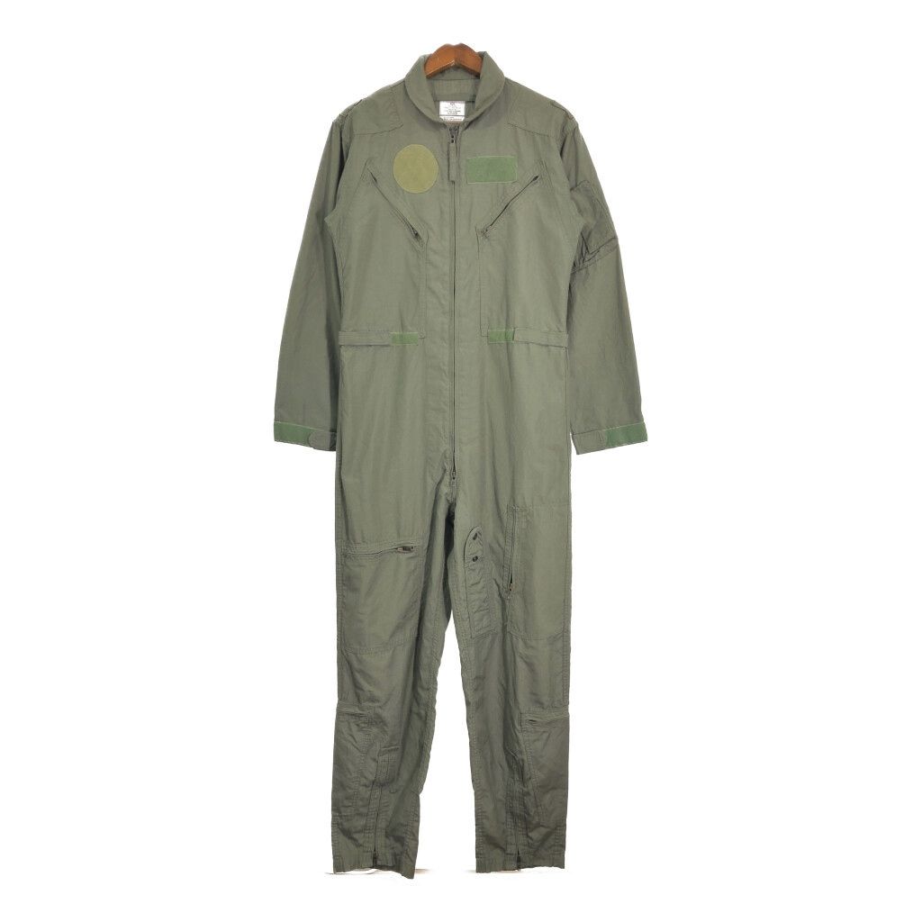 90年代 米軍実物 U.S.AIRFORCE CWU-27/P フライトスーツ オールインワン ミリタリー オリーブ (メンズ 42 L)  古着 S2183
