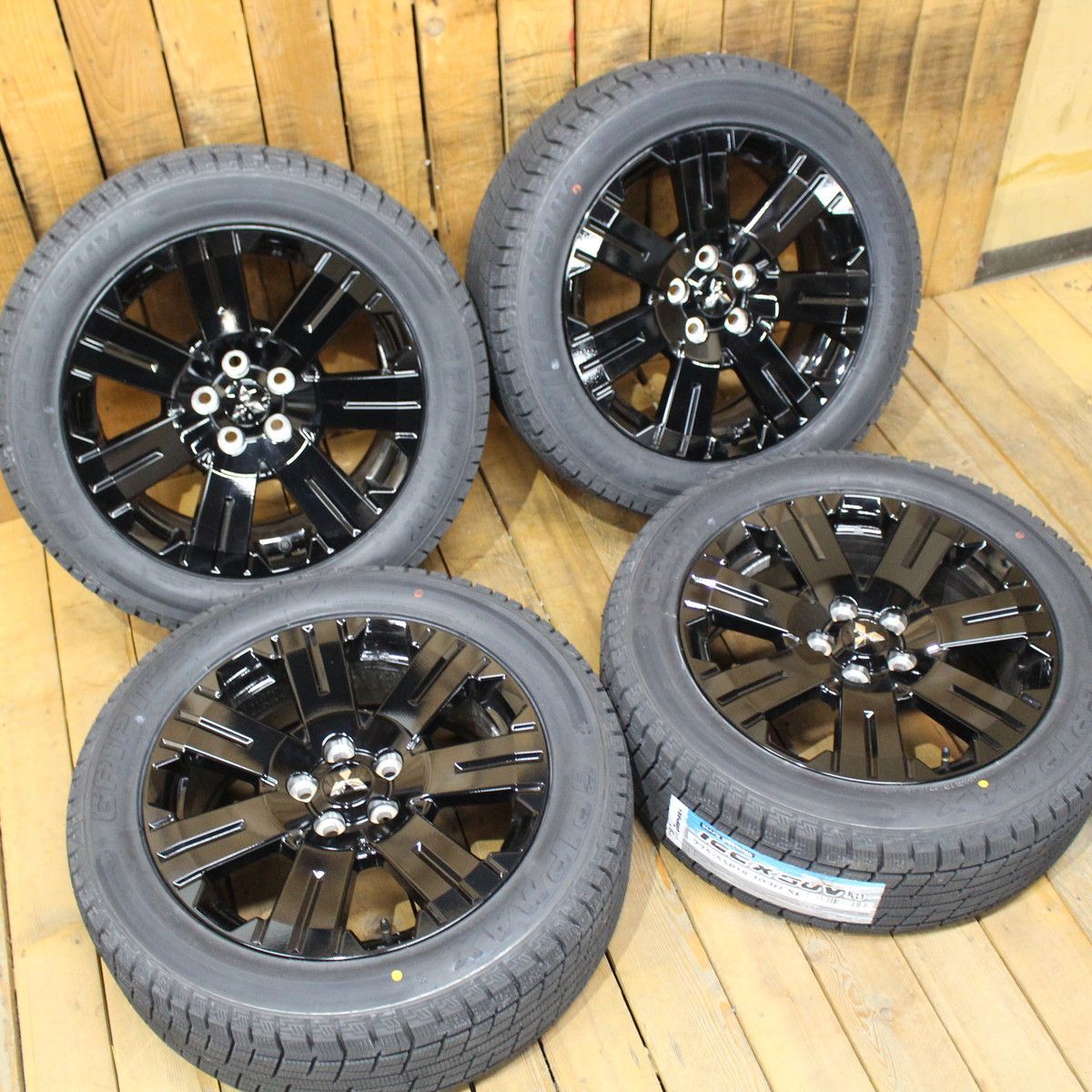 【送料込】デリカD5 シャモニー専用 ブラックホイールセット225/55R18 MITSUBISHI デリカD5 シャモニー 純正 ブラック 18インチ 2025年製造
