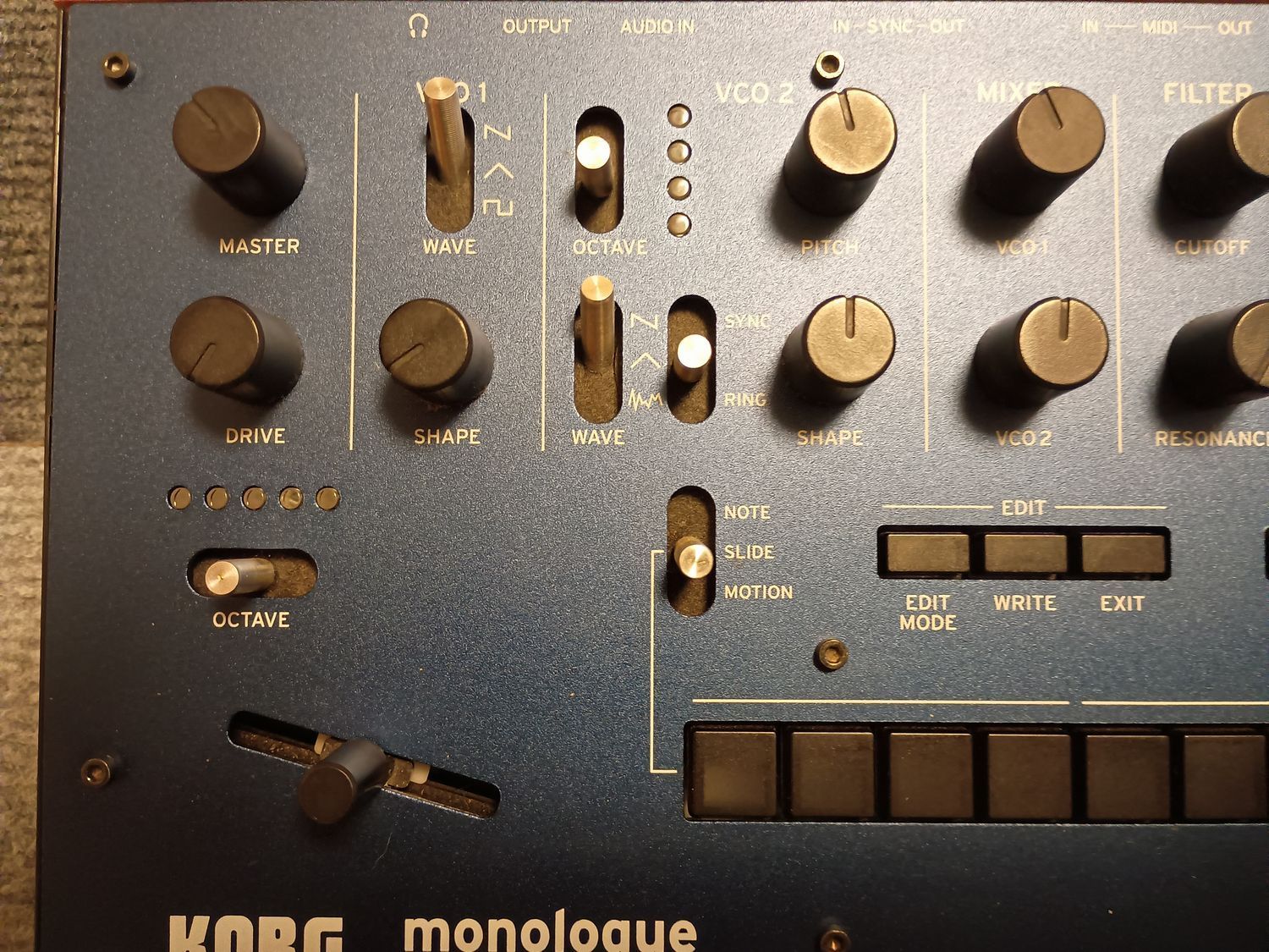 美品 KORG monologue Blue KORG monologue Monophonic Analog Synthesizer Blue | Guitar