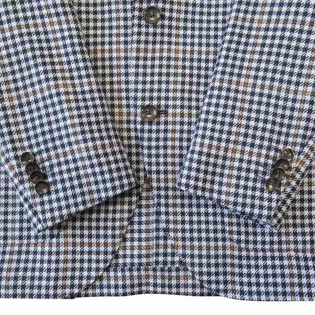極美品 ラルディーニ LARDINI シェパードチェック テーラード 
