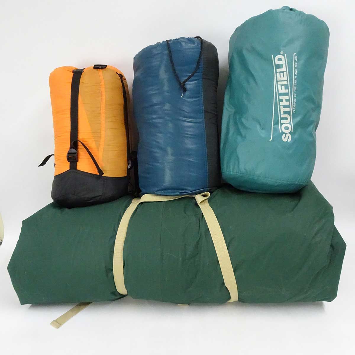 サウスフィールド テント マット 寝袋2個 まとめ売り - テント・タープ