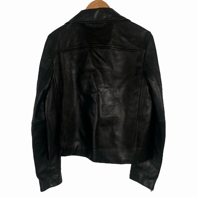 セオリー theory レザージャケット ブラック M セオリー Theory 22AW ダブルライダースジャケット 羊革