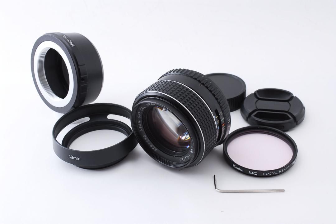 SMC Takumar 50mm F1.4 FUJI Xマウントセット L519 - レンズ(単焦点)