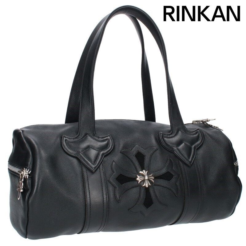 クロムハーツ  DUFFLE/ダッフル CHプラスレザーボストンバッグ メンズ