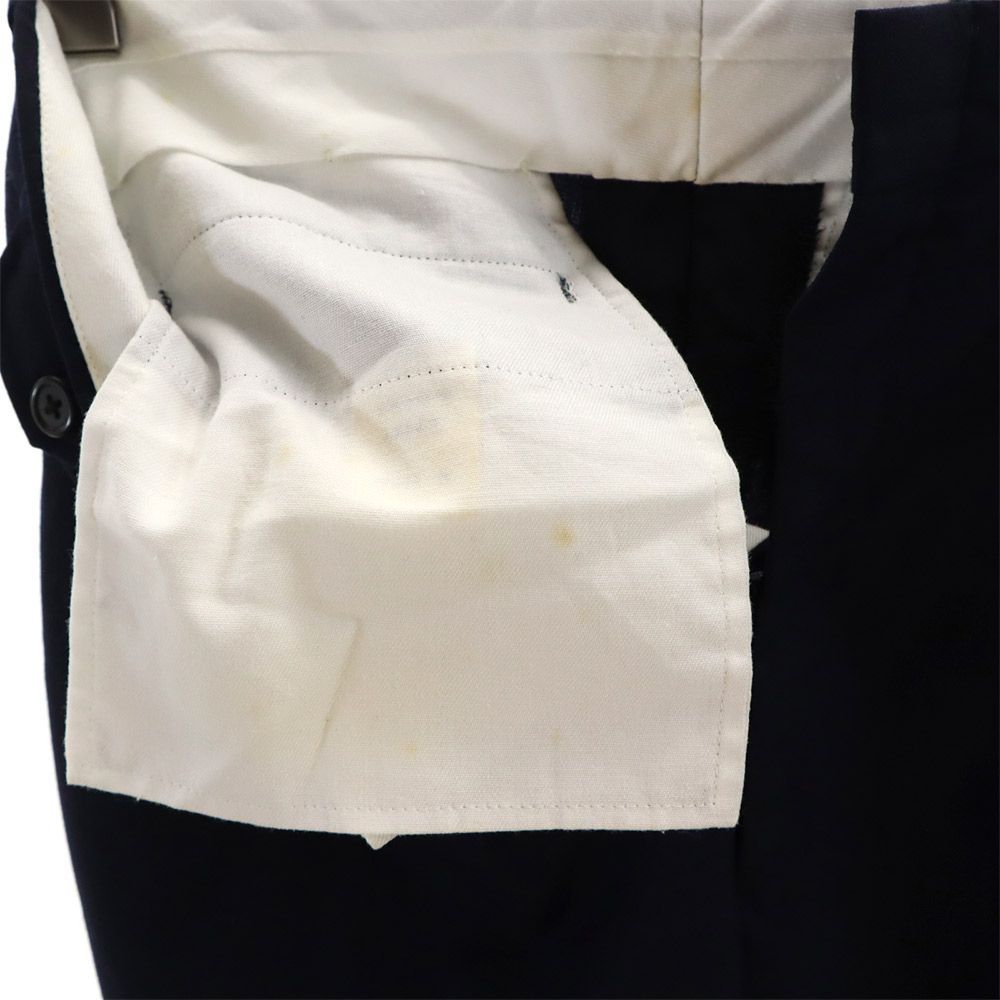 Ralph Lauren 80s ポロバイラルフローレン 緑タグ Polo by ウールスラックス ツータック チェック 古着 緑 ウール 0 スラックスパンツ 大文字タグ