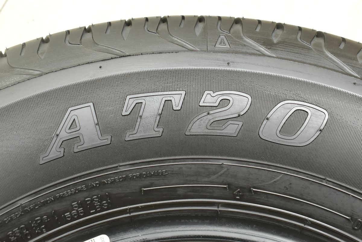 新車外し25年製 195/80R15 ダンロップ グラントレック AT20 4本 2023年製 バリ溝】ダンロップ グラントレック AT20 195/80R15 2