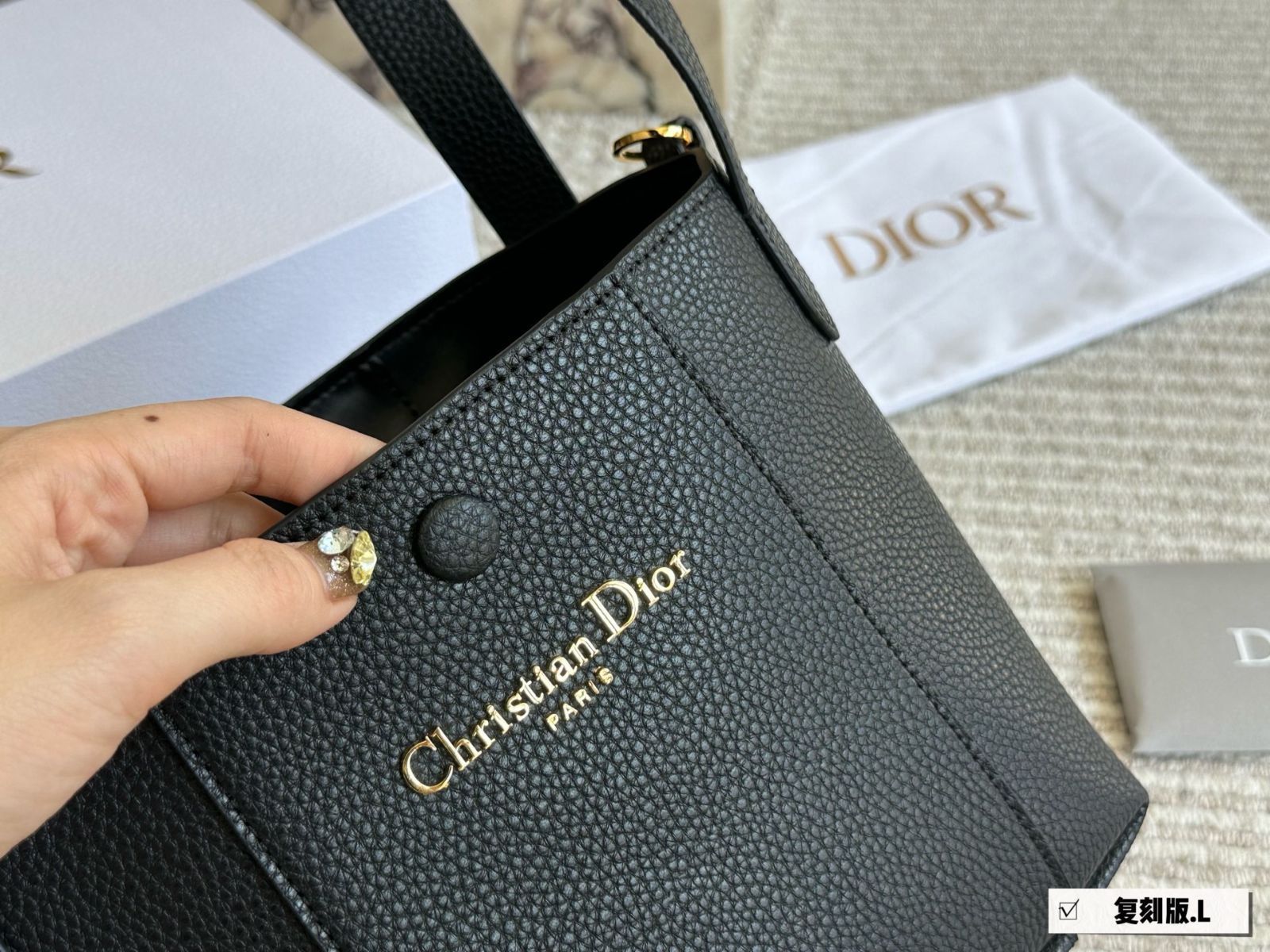 Diorディオール★Bucket Bag ★バケツバッグ★ベージュ DIOR | Dior Caro バケットバッグ スモール マクロカナージュ