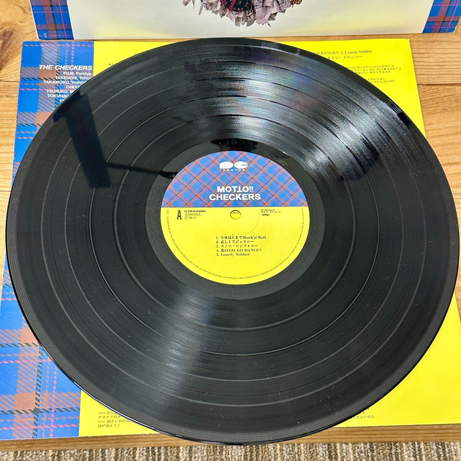 チェッカーズ MOTTO!!CHECKERS もっと！チェッカーズ LPレコード