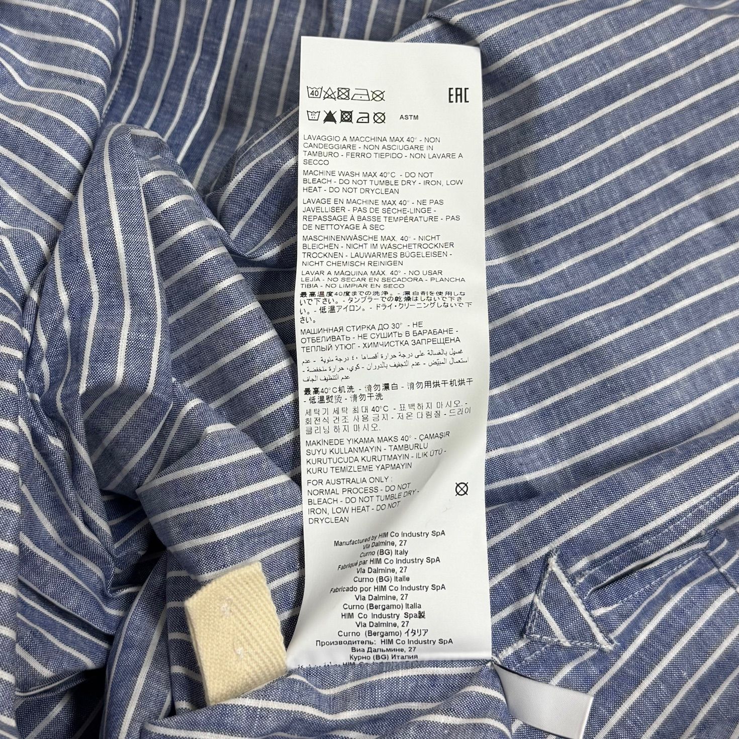参考上代145200円 未使用品 HED MAYNER 24SS PAPER TOUCH OXFORD SHIRT