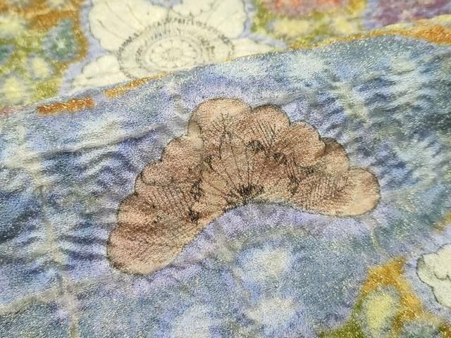 平和屋本店■最高級　初代　久保田一竹　幻の辻が花　太鼓柄袋帯　絞り　金通し地　逸品　CZAA3441s5 平和屋本店□最高級 初代 久保田一竹 幻の辻が花 太鼓柄袋帯 絞り 金