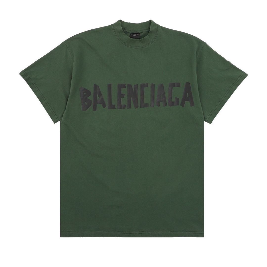 新品 BALENCLAGA バレンシアガ 24SS 半袖Tシャツ グリーン 男女兼用