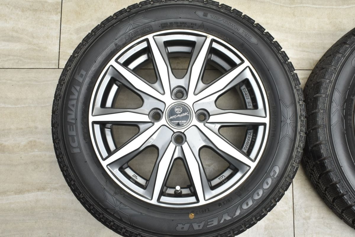 バリ溝】ENKEI製 SMACK 14in 4.5J +45 PCD100 グッドイヤー アイスナビ6 165/65R14 ルーミー タンク パッソ  ハスラー スタッドレス - メルカリ