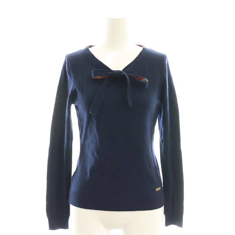 BLUE LABEL CRESTBRIDGE♡ボウタイ♡リボン♡ニット♡ BLUE LABEL CRESTBRIDGE ニット セーター 「WEB限定」ウール