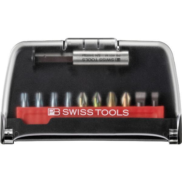 PB SWISS TOOLS ピービースイスツールズ 10本組 ショートタイプ ドライバービット ケース付 C6.702BCCN WWW_SUPERTOOLSSHOP_NL