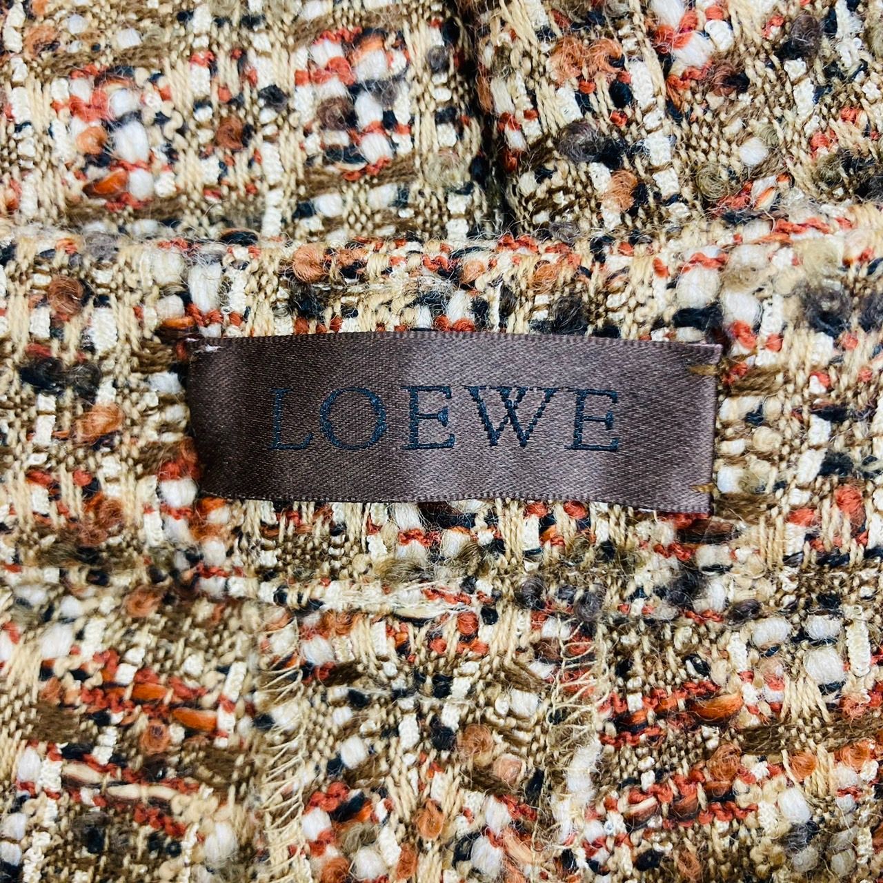 LOEWE ロエベ パンツ ツイード ヴィンテージ ベージュ系 サイズ38