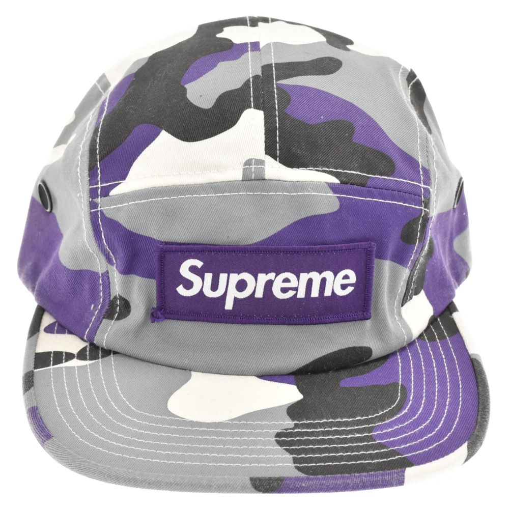 Supreme シュプリーム キャンプ キャップ5パネル グレー迷彩 帽子