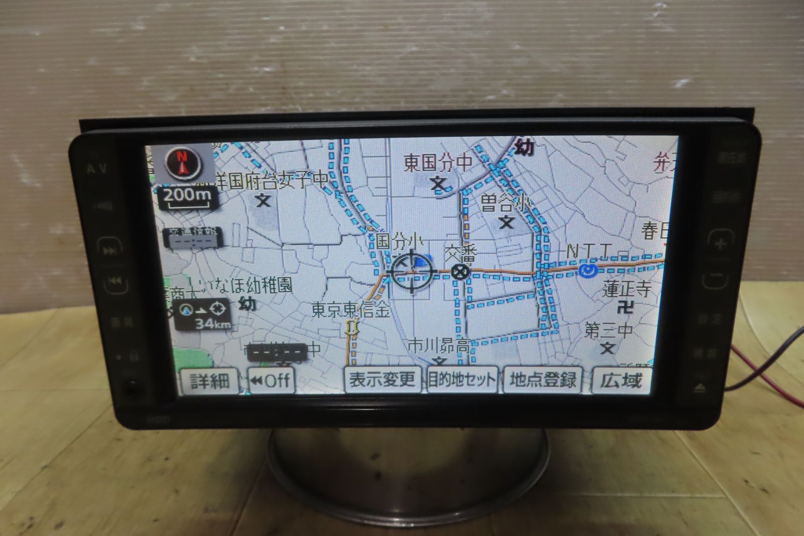 地図2018年 付 F3801 トヨタ純正 NHDT-W57 HDDナビ 地デジTVワンセグ内蔵 CD DVD再生OK 本体のみ