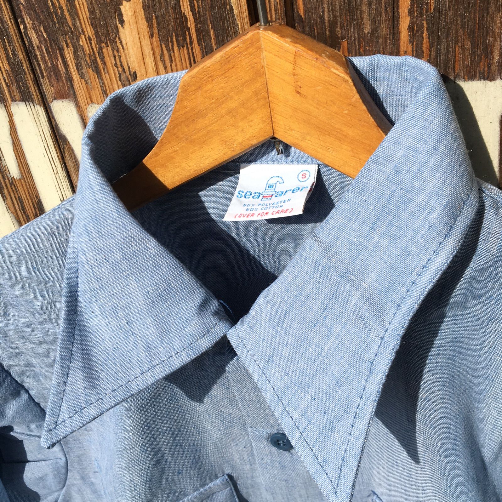THE SEAFARER 売れ筋商品|||ザシーファーラー シャツ トップス レディース Denim shirts Blue MILITARY - 【Seafarer】80s シーファーラー シャンブレーシャツ