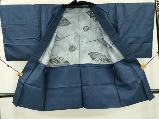 平和屋着物男性 紬 アンサンブル 亀甲柄 正絹 逸品 DAAQ2343fe