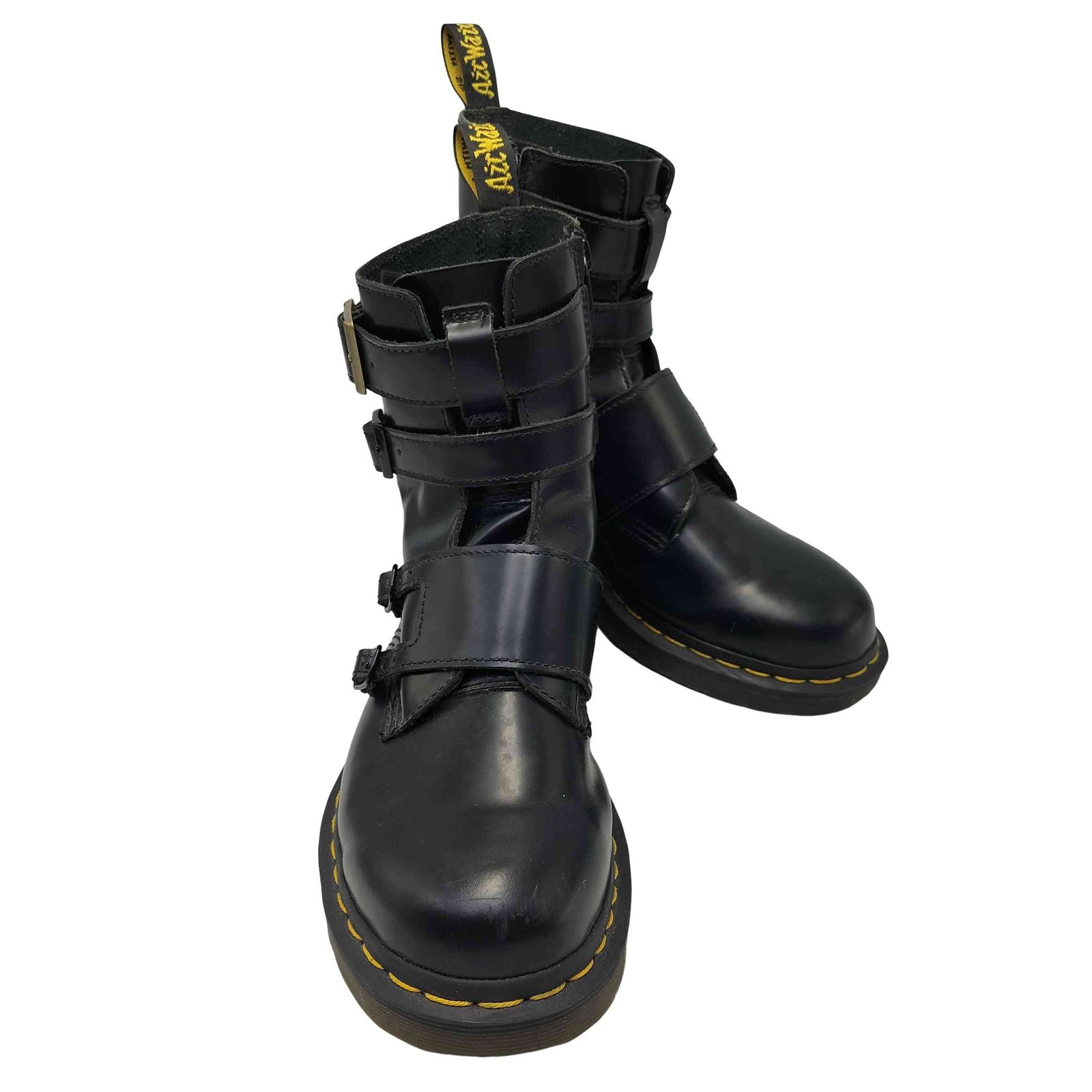 ドクターマーチン Dr.Martens BLAKE 2 ベルクロ サイド ジップ レザー ブーツ メンズ UK 7