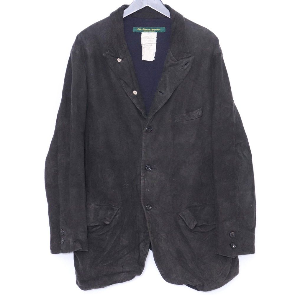PAUL HARNDEN DERBYSHIRE BLACK CHAMOIS レザージャケット XXLサイズ 