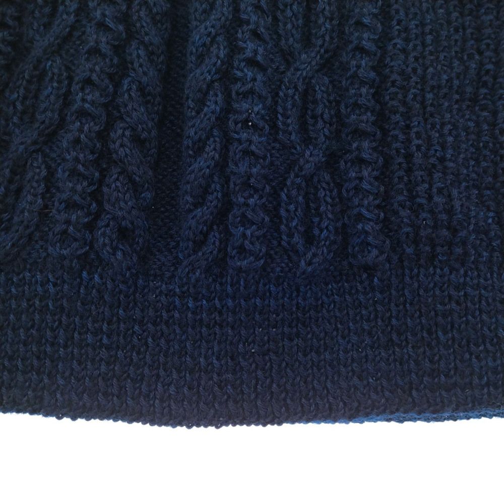 visvim フィッシャーマンケーブルニット泥染