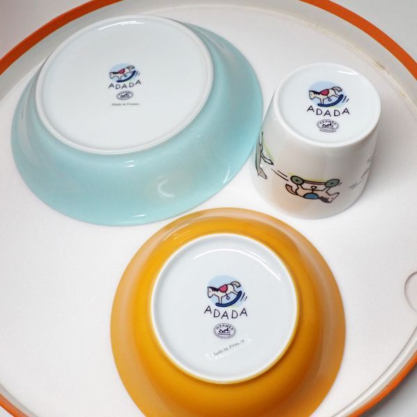 エルメス HERMES アダダ ADADA ベビー食器 3点セット