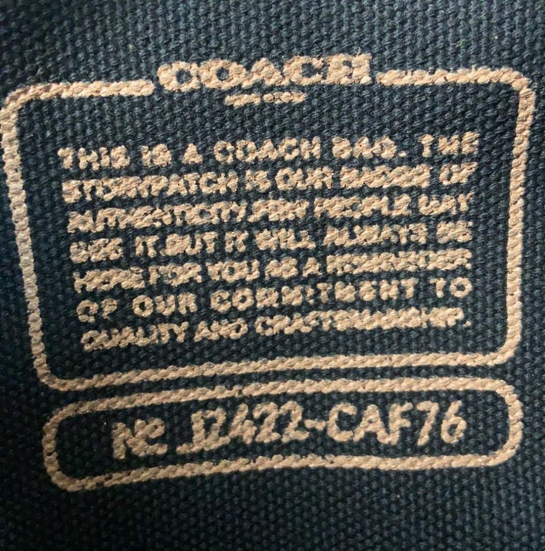 CAF76 コーチ ハンドバッグ 34 ブラック - メルカリ