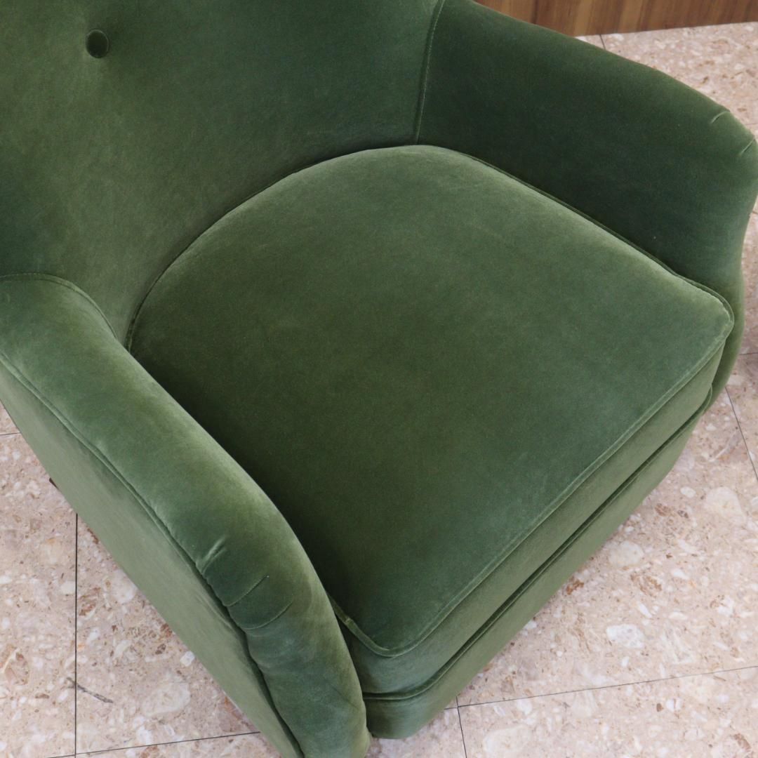 ジェニファーテイラー アームチェア 1人掛け オリーブグリーン