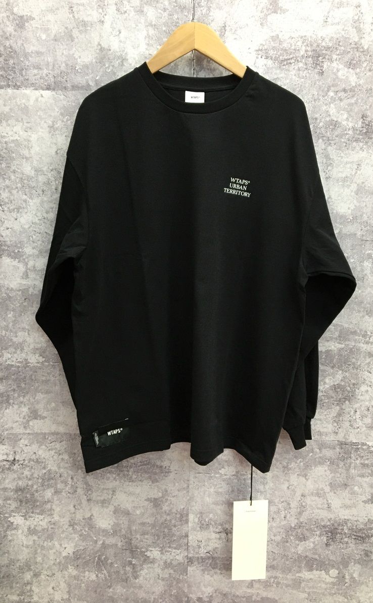 WTAPS WUT LS COTTON BLACK 23AW ダブルタップス 長袖Tシャツ ロンT