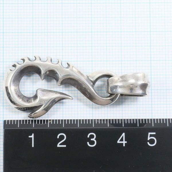 ビルウォールレザー フィッシュフック シルバー ペンダント