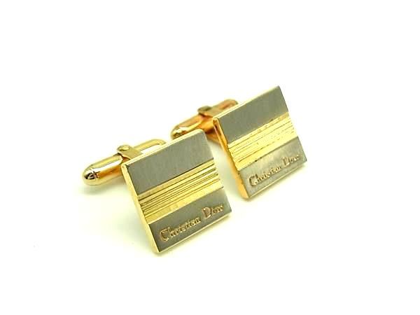 美品✨クリスチャンディオール　カフス カフリンクス お洒落✨ Christian Dior 美品 クリスチャンディオール カフス オニキス