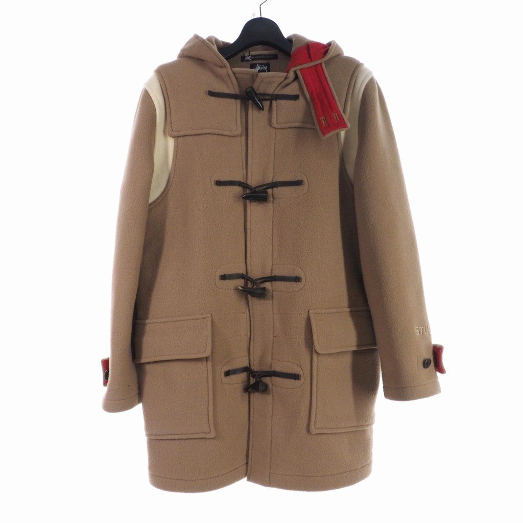 Stussy Gloverall ベージュダッフルコート‼️ 　レアなコラボ‼️ ステューシー STUSSY オールドステューシー Gloverall