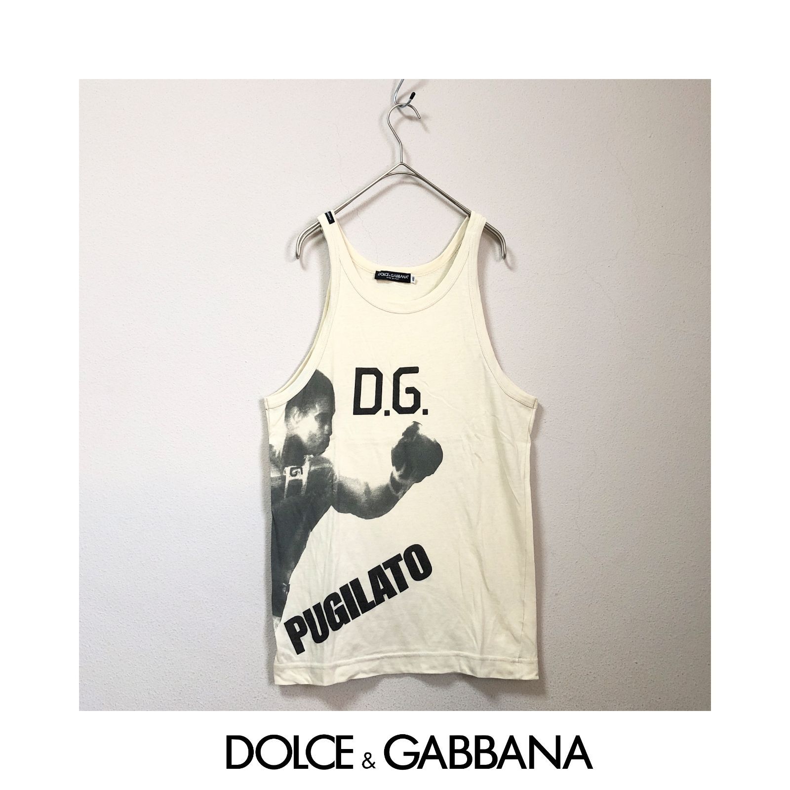 DOLCE&GABBANA ドルチェ&ガッバーナ ドルガバ イタリア製 タンクトップ Tシャツ 古着 メンズ M