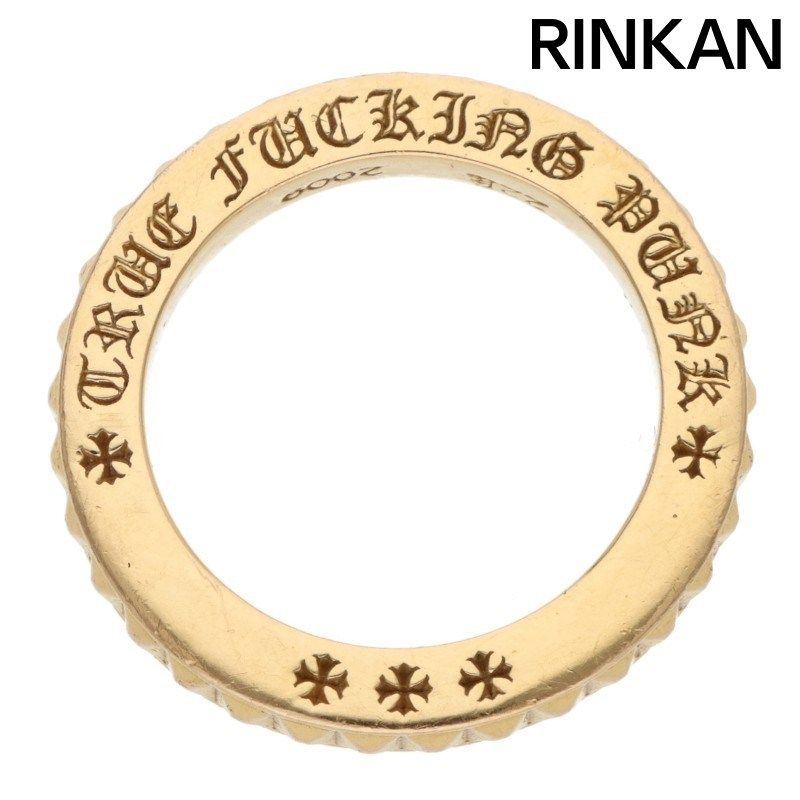 クロムハーツ 22K TFP PNK JVI|22Kトゥルーファッキンパンク ゴールドリング メンズ 7号