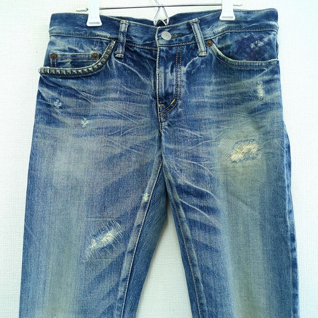 ヒステリックグラマー ダメージ デニム ジーンズ パンツ XSサイズ 日本  