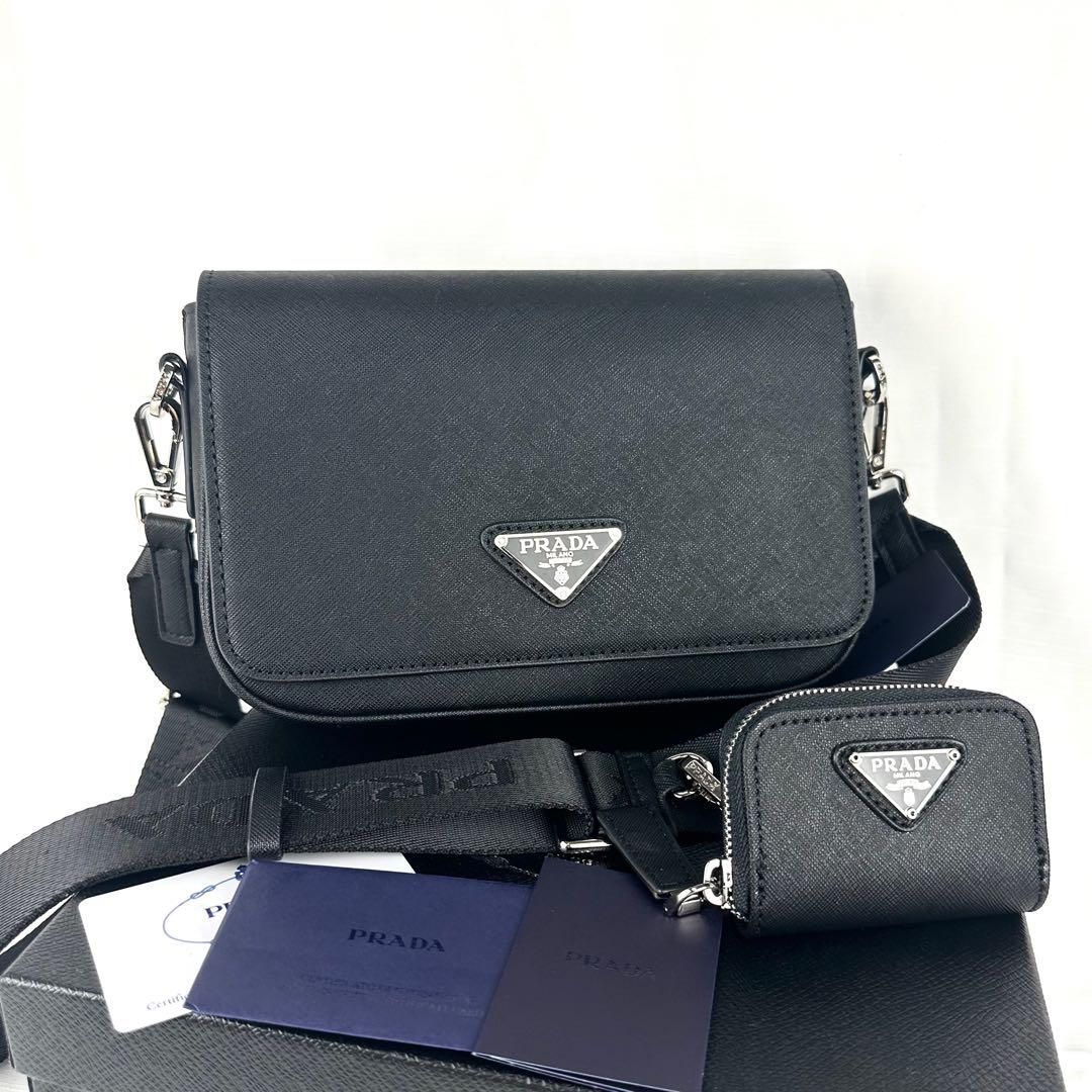 美品/箱付き】PRADA プラダ メンズショルダーバッグ - メルカリ