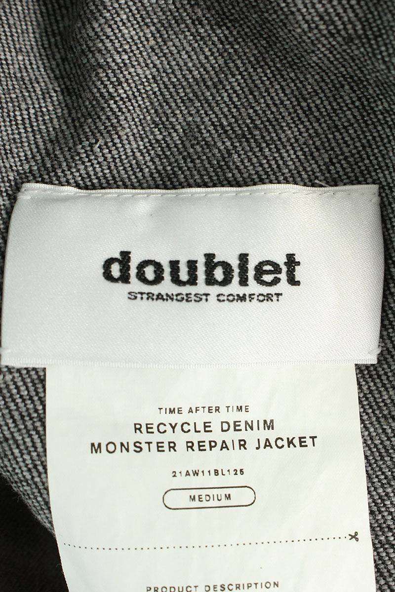 ダブレット  21AW  RECYCLE DENIM MONSTER REPAIR JACKET/21AW11BL125 モンスターリペア加工リサイクルデニムジャケット メンズ M