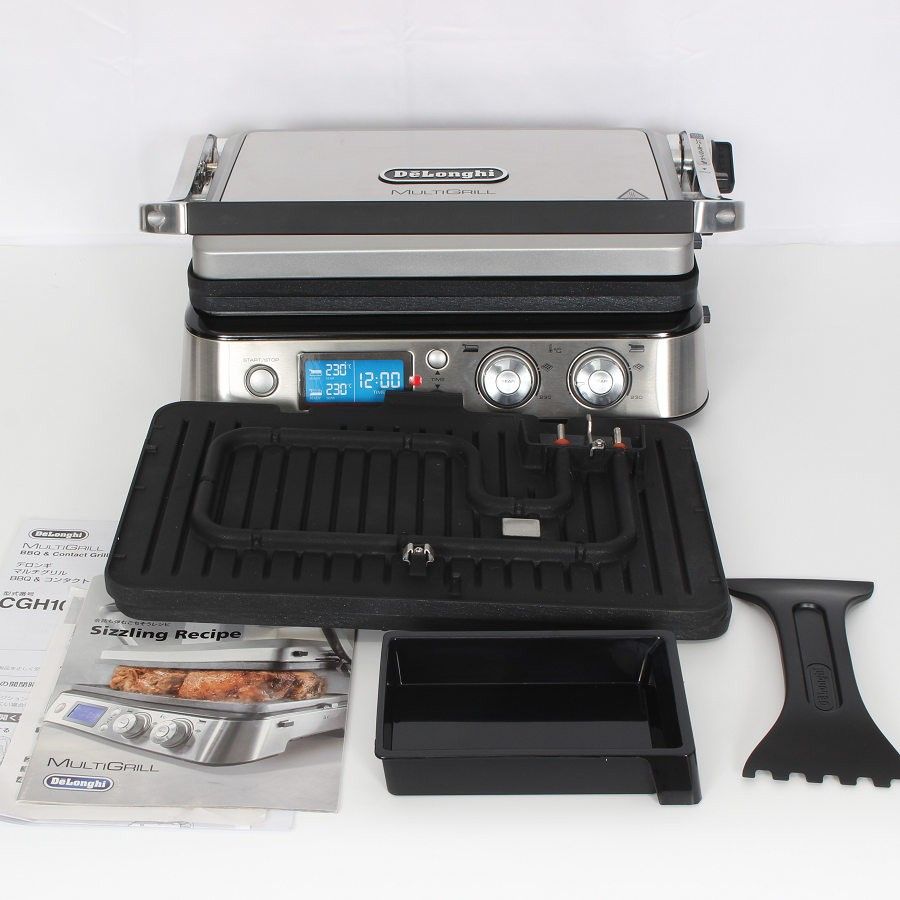 デロンギ マルチグリル CGH1011DJ 波型プレート付き BBQ＆コンタクトグリルプレート DeLonghi 本体