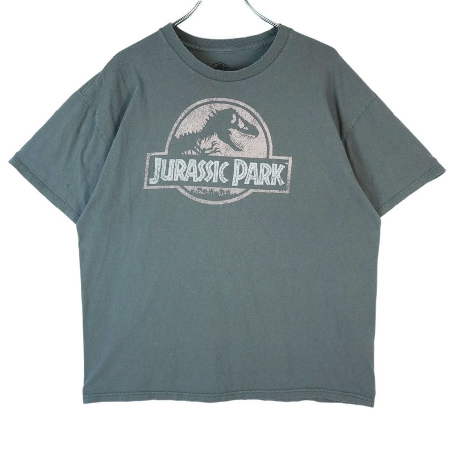 ジュラシック・パークJurassk Park半袖Tシャツ映画Tシャツ灰色グレー
