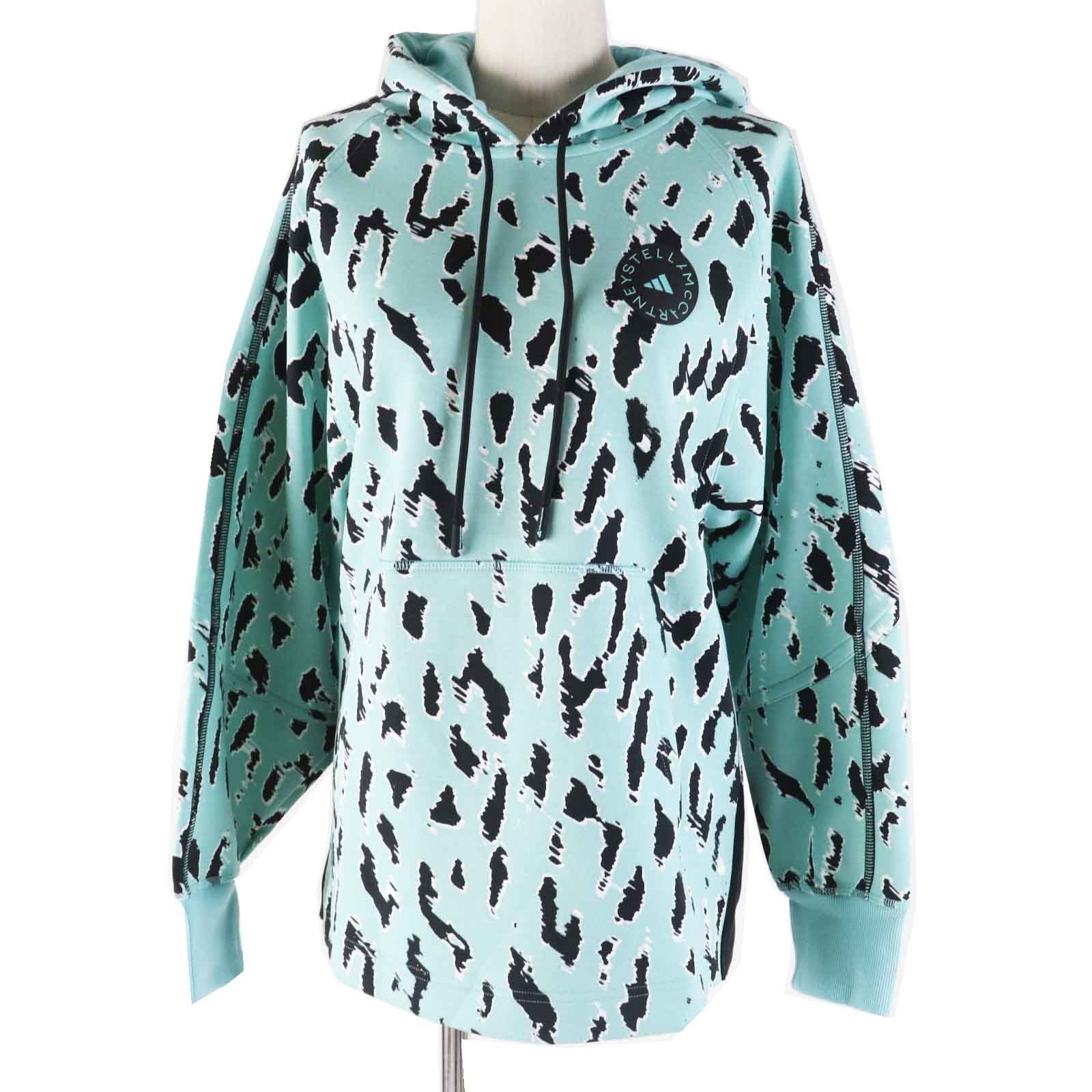adidas by STELLAMcCARTNEYアディダスバイステラマッカートニー 2021年 HA8909 aSMC AOP PO HOODIEレオパード柄パーカー【XS】【LTSA77231】 adidas by STELLAMcCARTNEYアディダスバイステラマッカートニー
