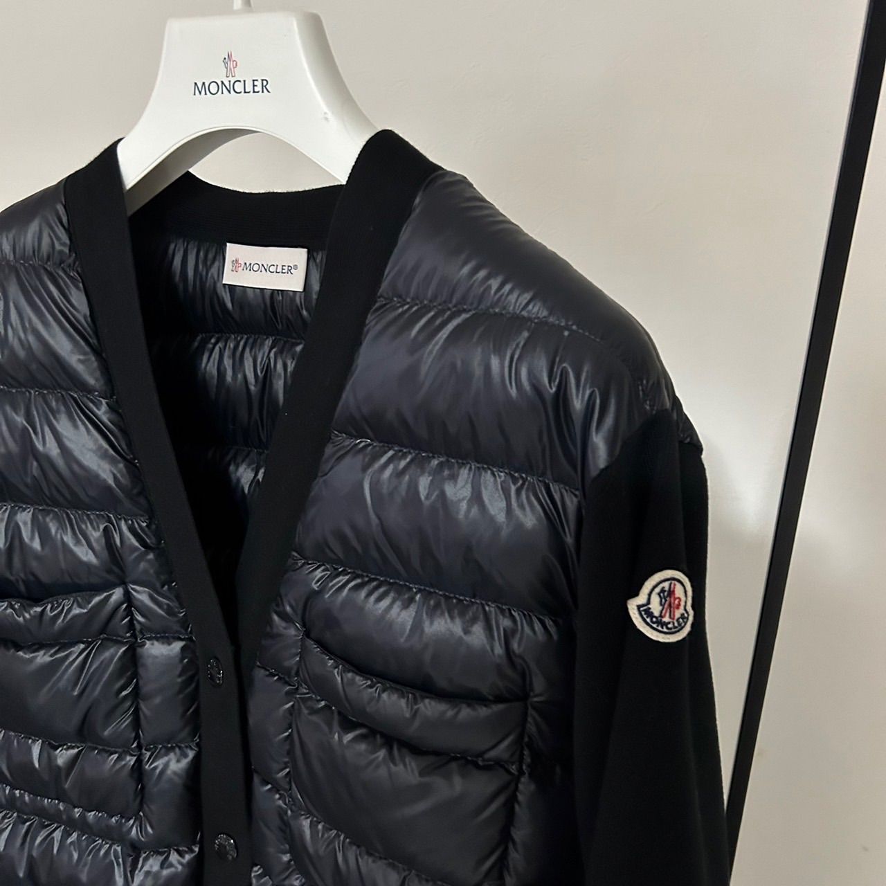 Moncler ハイブリッドダウンニット ネイビーS【正規品】 MONCLER☆モンクレール☆ハイブリッドダウンニット☆ネイビー