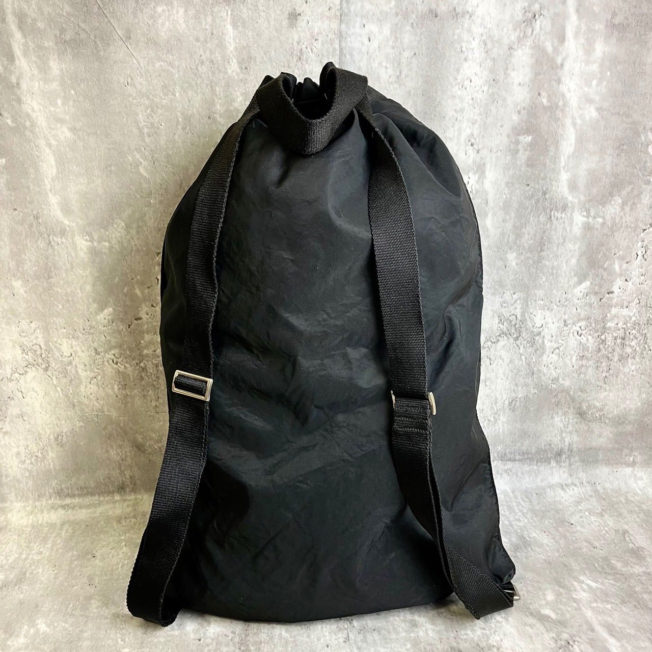 PRADA プラダ リュックサック 三角プレート 黒 A4 ナイロン 白タグ 
